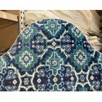 Kingsize Samson Headboard Linwood Kami Seagreen DD