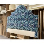 Kingsize Samson Headboard Linwood Kami Seagreen DD