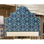 Kingsize Samson Headboard Linwood Kami Seagreen DD