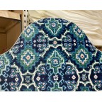 Kingsize Samson Headboard Linwood Kami Seagreen DD
