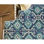 Kingsize Samson Headboard Linwood Kami Seagreen DD