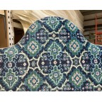 Kingsize Samson Headboard Linwood Kami Seagreen DD