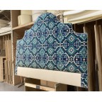 Kingsize Samson Headboard Linwood Kami Seagreen DD