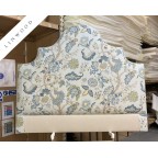 Kingsize Samson Headboard Linwood Kitty Aqua/Leaf DD