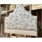 SOLD Kingsize Samson Headboard Linwood Kitty Aqua/Leaf DD