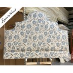 Super King Samson Headboard Lewis & Wood Zafarashan Autumn/Sky DD