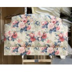 Kingsize Puffin Headboard Linwood Albertine Indigo/Pink DD
