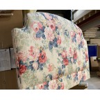 Kingsize Puffin Headboard Linwood Albertine Indigo/Pink DD