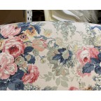 Kingsize Puffin Headboard Linwood Albertine Indigo/Pink DD