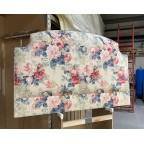 Kingsize Puffin Headboard Linwood Albertine Indigo/Pink DD