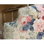 Kingsize Puffin Headboard Linwood Albertine Indigo/Pink DD
