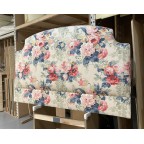 Kingsize Puffin Headboard Linwood Albertine Indigo/Pink DD