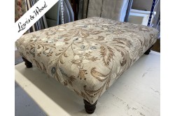 30ins x 40ins Arden Footstool in Lewis & Wood Coromandel Sandalwood DD