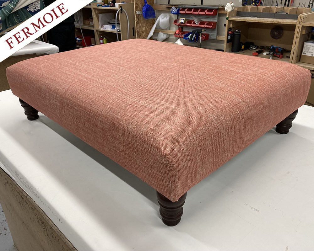 30ins x 40ins Arden Footstool in Fermoie Pay Attention DD