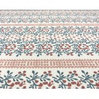 30ins x 40ins Arden Footstool in Charlotte Gaisford Suzanne Red DD