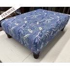 24ins x 32ins Arden Footstool in Fermoie Pangea Blue DD 