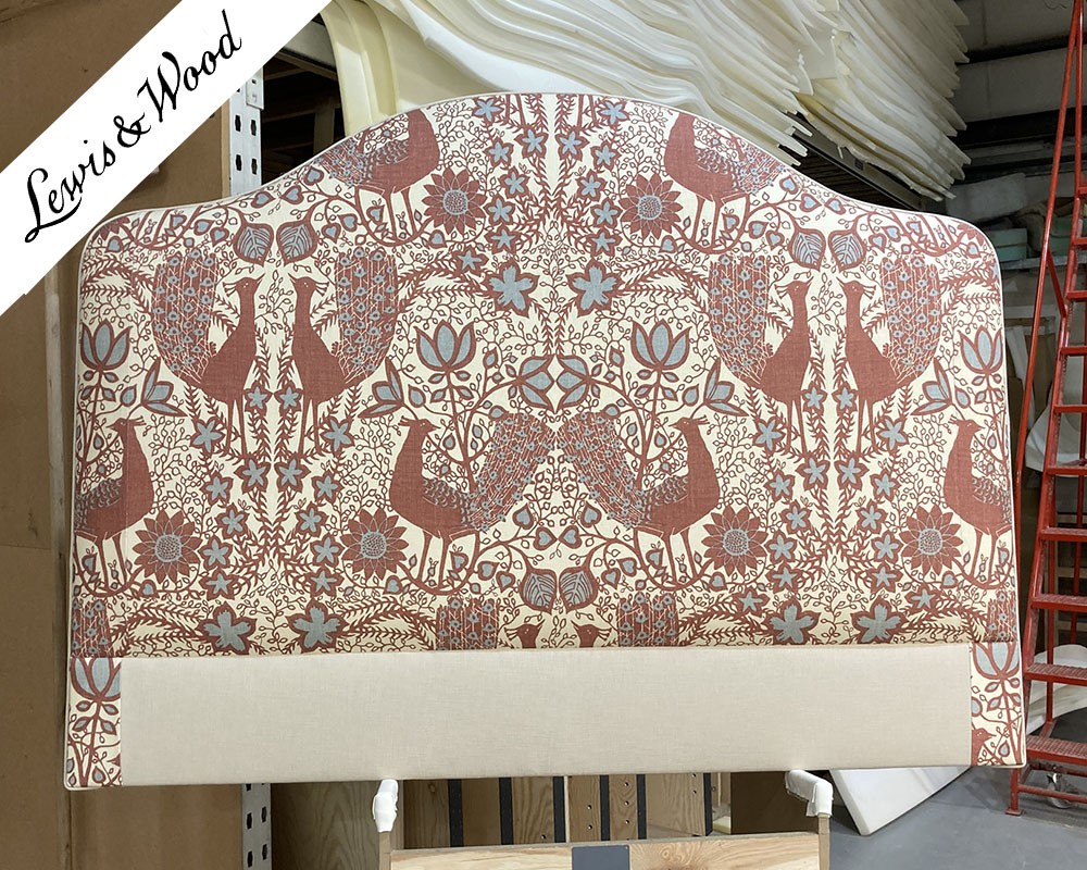 Kingsize Barra Headboard Lewis & Wood Peacock Rhone DD