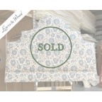 SOLD Super King Samson Headboard Lewis & Wood Zafarashan Autumn/Sky DD