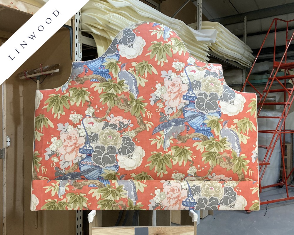 Kingsize Samson Headboard Linwood Royal Garden Red Carpet DD