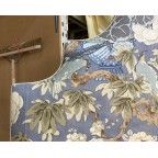 Kingsize Samson Headboard Linwood Royal Garden Cornflower DD
