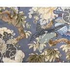 Kingsize Samson Headboard Linwood Royal Garden Cornflower DD