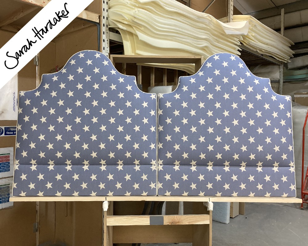 Twin Single Samson Headboards Sarah Hardaker Big Star Indigo DD