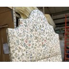 Charlotte Gaisford White House Blue Super King Samson Headboard DD