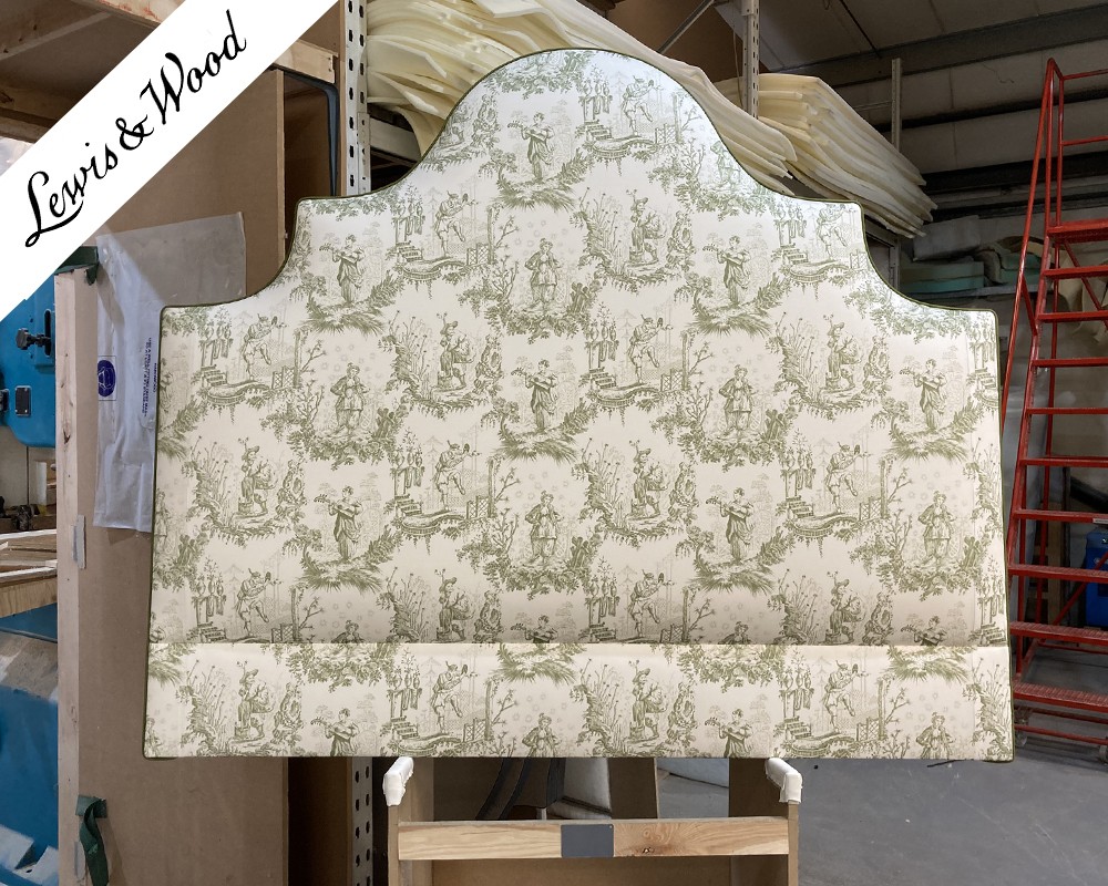  Kingsize Samson Headboard Lewis & Wood Toile Baptiste DD