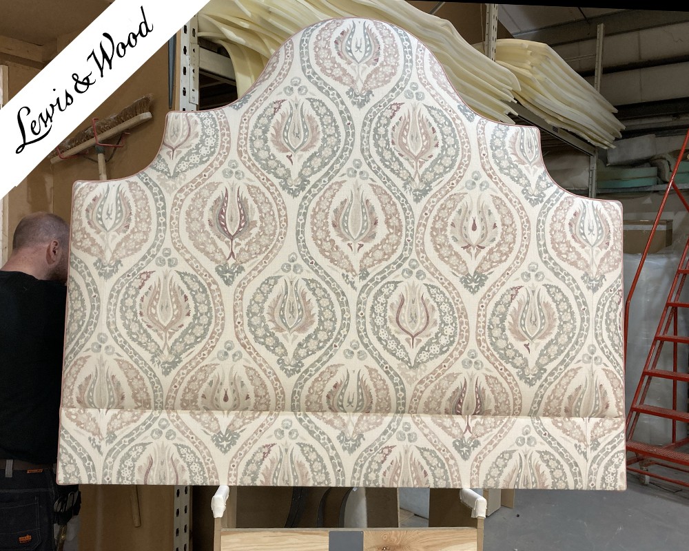  Kingsize Samson Headboard Lewis & Wood Toile Rhone DD