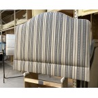 Double Barra Headboard Julia Brendel Memory Stripe Tarmac DD