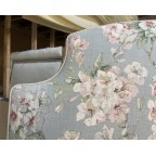 Kingsize Puffin Headboard Linwood Gertrude Blue/Green DD