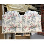 Twin Single Puffin Headboards Linwood Vita Pink/Blue DD