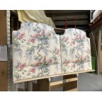 Twin Single Puffin Headboards Linwood Vita Pink/Blue DD