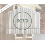 SOLD Double Barra Headboard Julia Brendel Memory Stripe Tarmac DD