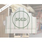 SOLD Kingsize Samson Headboard Julia Brendel Aztec Chevron Emerald DD