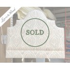 SOLD Kingsize Samson Headboard Lewis & Wood Benaki Rock Rose DD