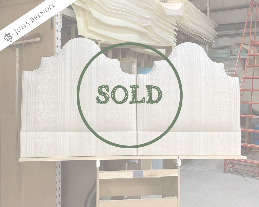 SOLD Twin Single Samson Headboards Julia Brendel Nostalgia Natural DD