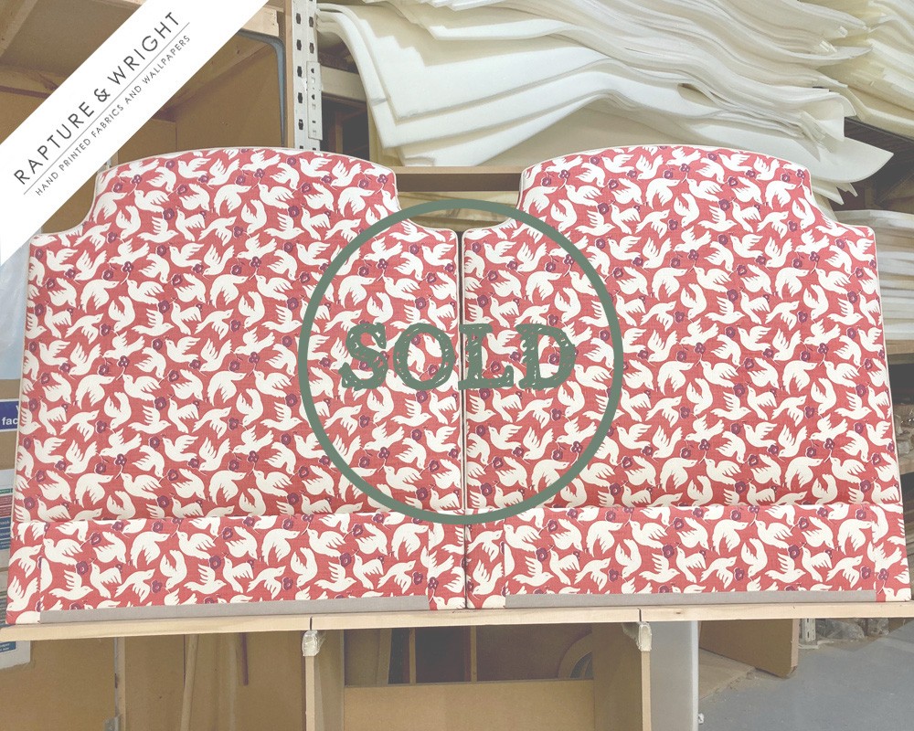 SOLD Twin Single Puffin Headboards Rapture & Wright Doves DD