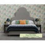 Single Bed Eigg Faux Wool Mist Contrast Piped House Cotton Vanilla