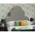 Single Bed Eigg Faux Wool Mist Contrast Piped House Cotton Vanilla
