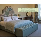 Single Bed Eigg Morris & Co The Brook Tapestry Linen Contrast Piped and bed Base Customers Own Material