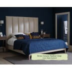 Single Grand Bed Taransay Romo Linara Feather Grey 175cm High Headend 6ins Legs