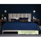 Single Grand Bed Taransay Romo Linara Feather Grey 150cm Low Headend 6ins Legs