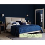 Single Grand Bed Tiree Romo Linara Feather Grey Low Headend 6ins Leg
