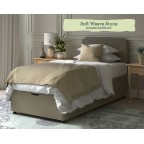 Single Ottoman Alderney Soft Weave Stone