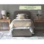 Single Ottoman Alderney Soft Weave Stone