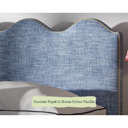 Euro King Solas Headboard Contrast Piped Edge