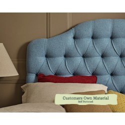 Euro King Headboard Tean Customers Own Material Self Buttoned
