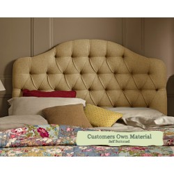 Euro King Headboard Tean Customers Own Material Self Buttoned