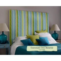 Euro King Headboard Arran Customers Own Material 115cm Height